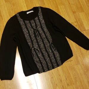 Skovhuus merino wool blend conch sweater L